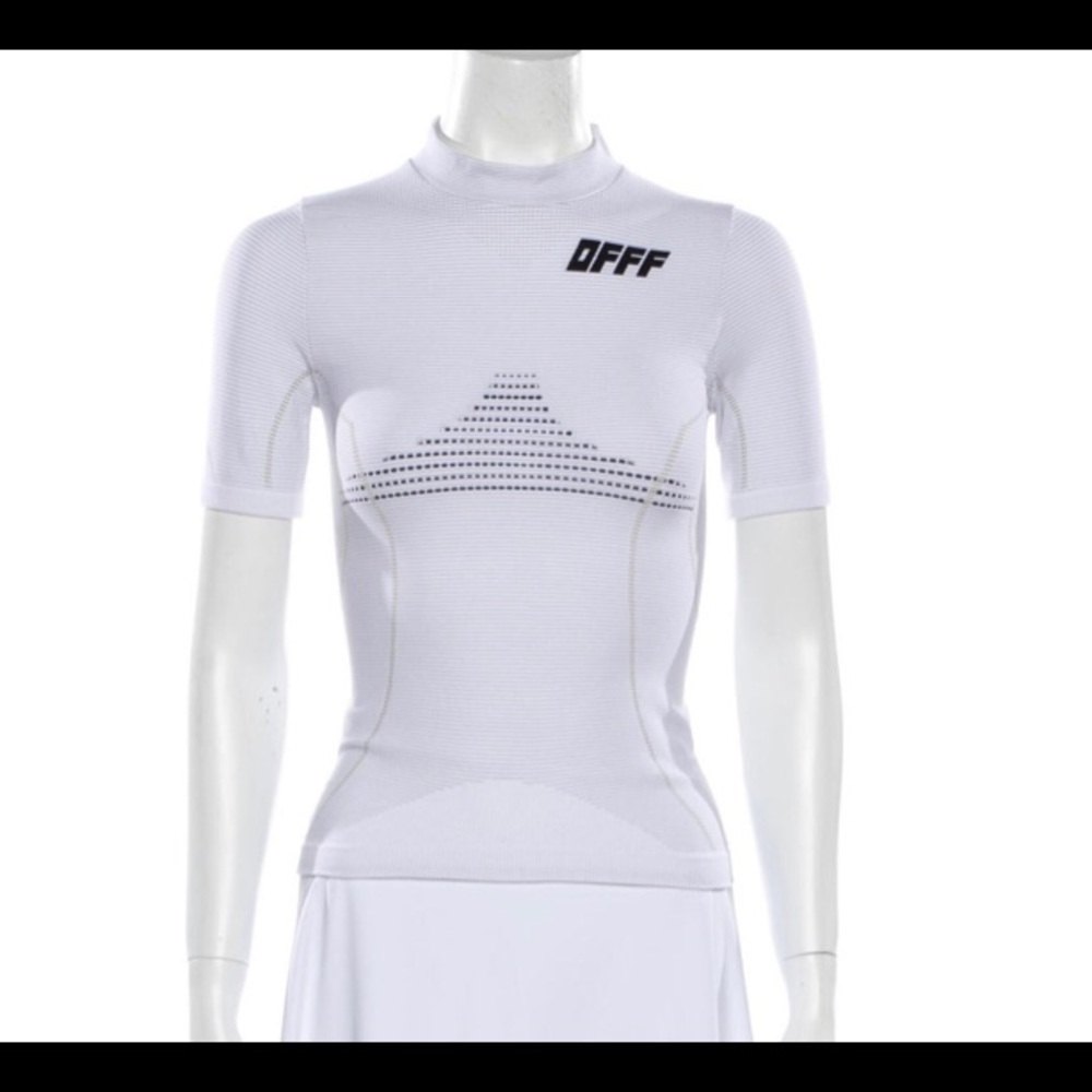 Off - White Black and White athletic tshirt